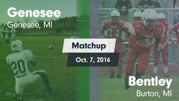 Matchup: Genesee vs. Bentley  2016