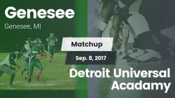 Matchup: Genesee vs. Detroit Universal Acadamy 2017