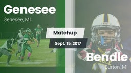 Matchup: Genesee vs. Bendle  2017