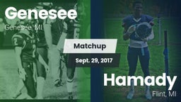Matchup: Genesee vs. Hamady  2017