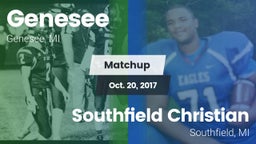 Matchup: Genesee vs. Southfield Christian  2017