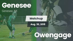 Matchup: Genesee vs. Owengage 2018