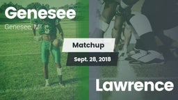 Matchup: Genesee vs. Lawrence 2018