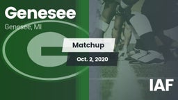 Matchup: Genesee vs. IAF 2020