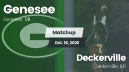 Matchup: Genesee vs. Deckerville  2020