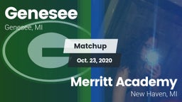 Matchup: Genesee vs. Merritt Academy  2020