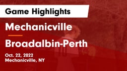 Mechanicville  vs Broadalbin-Perth  Game Highlights - Oct. 22, 2022