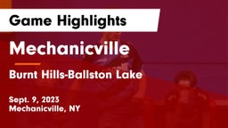 Mechanicville  vs Burnt Hills-Ballston Lake  Game Highlights - Sept. 9, 2023