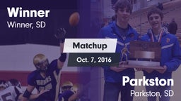 Matchup: Winner vs. Parkston  2016