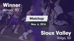 Matchup: Winner vs. Sioux Valley  2016
