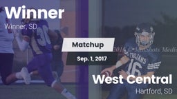 Matchup: Winner vs. West Central  2017