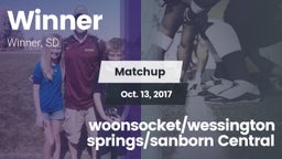 Matchup: Winner vs. woonsocket/wessington springs/sanborn Central 2017