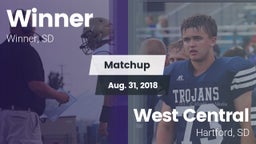 Matchup: Winner vs. West Central  2018