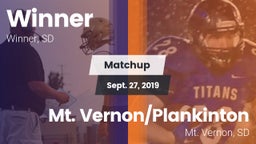 Matchup: Winner vs. Mt. Vernon/Plankinton  2019
