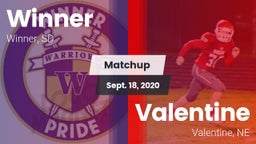 Matchup: Winner vs. Valentine  2020