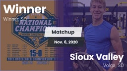Matchup: Winner vs. Sioux Valley  2020