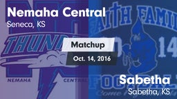 Matchup: Nemaha Central vs. Sabetha  2016