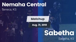 Matchup: Nemaha Central vs. Sabetha  2018