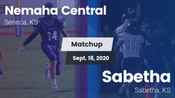 Matchup: Nemaha Central vs. Sabetha  2020