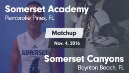 Matchup: Somerset Academy vs. Somerset Canyons 2016