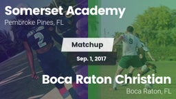 Matchup: Somerset Academy vs. Boca Raton Christian  2017