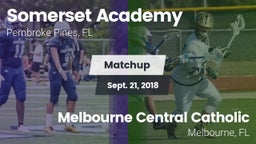 Matchup: Somerset Academy vs. Melbourne Central Catholic  2018
