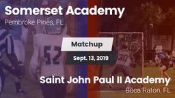 Matchup: Somerset Academy vs. Saint John Paul II Academy 2019