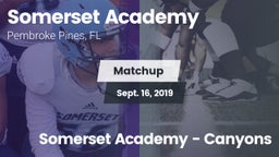 Matchup: Somerset Academy vs. Somerset Academy - Canyons 2019