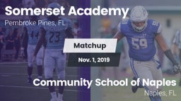 Matchup: Somerset Academy vs. Community School of Naples 2019