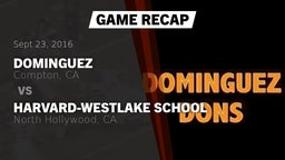 Recap: Dominguez  vs. Harvard-Westlake School 2016