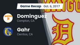 Recap: Dominguez  vs. Gahr  2017