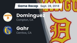Recap: Dominguez  vs. Gahr  2018