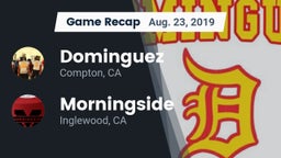 Recap: Dominguez  vs. Morningside  2019
