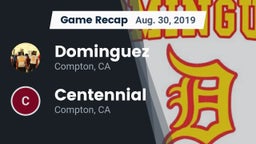 Recap: Dominguez  vs. Centennial  2019