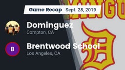 Recap: Dominguez  vs. Brentwood School 2019
