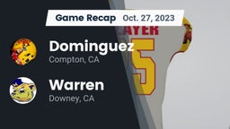 Recap: Dominguez  vs. Warren  2023