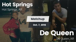 Matchup: Hot Springs vs. De Queen  2016