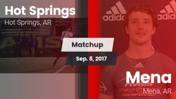 Matchup: Hot Springs vs. Mena  2017
