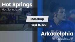 Matchup: Hot Springs vs. Arkadelphia  2017