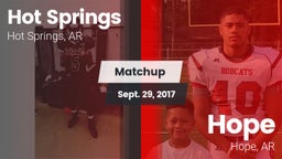 Matchup: Hot Springs vs. Hope  2017