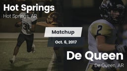 Matchup: Hot Springs vs. De Queen  2017