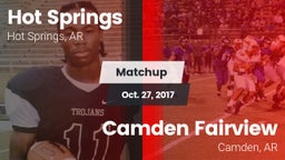 Matchup: Hot Springs vs. Camden Fairview  2017