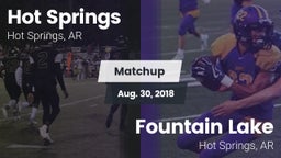 Matchup: Hot Springs vs. Fountain Lake  2018