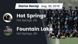 Recap: Hot Springs  vs. Fountain Lake  2018