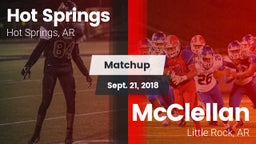Matchup: Hot Springs vs. McClellan  2018