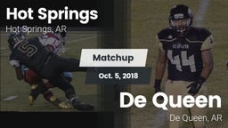 Matchup: Hot Springs vs. De Queen  2018