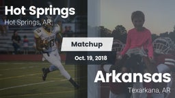 Matchup: Hot Springs vs. Arkansas  2018
