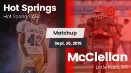 Matchup: Hot Springs vs. McClellan  2019