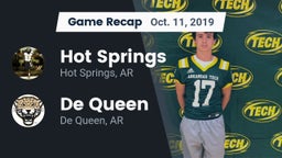 Recap: Hot Springs  vs. De Queen  2019