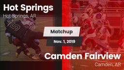 Matchup: Hot Springs vs. Camden Fairview  2019